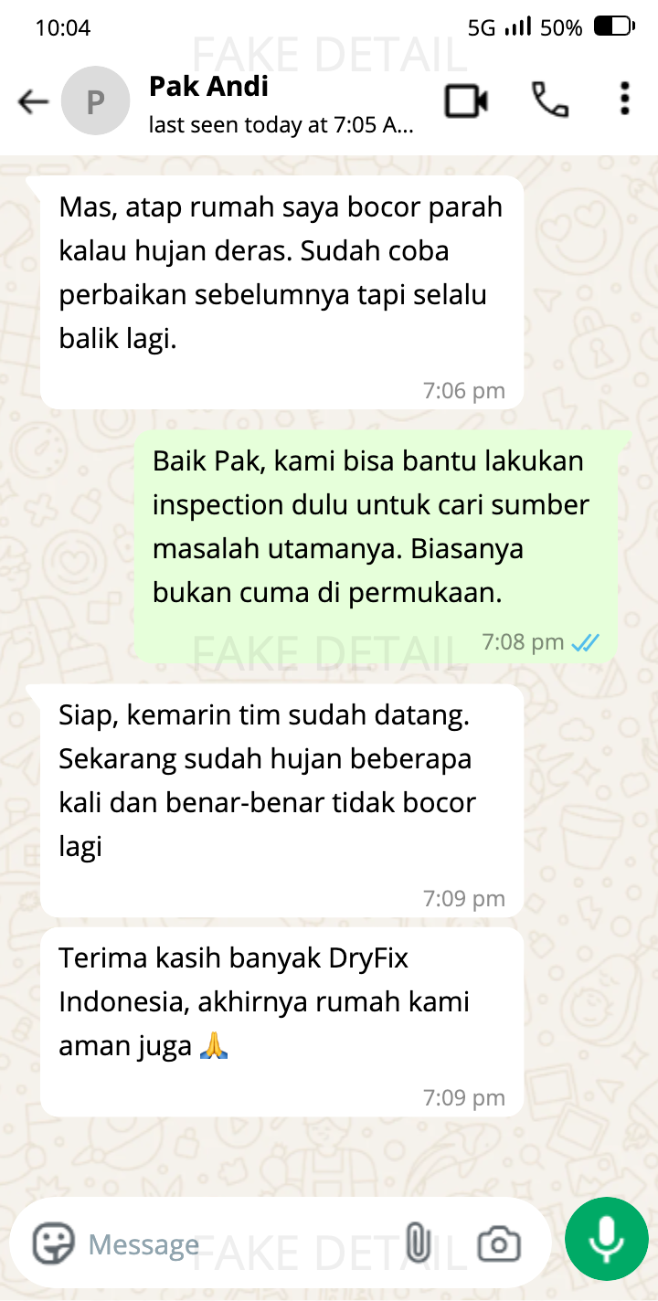 Percakapan WhatsApp dengan Pak Andi