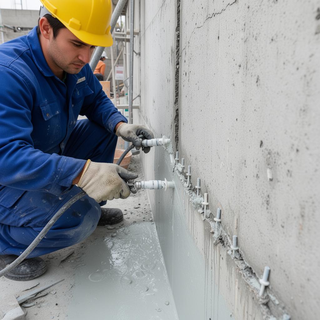Injeksi PU Dak Beton — Cikarang